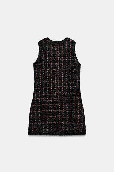 ROBE COURTE EN MAILLE STRUCTURÉE - Multicolore de Zara - Image 5