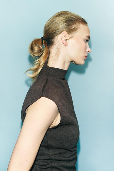 TOP DRAPÉ LATÉRAL SOFT INTERLOCK - Marron de Zara - Image 3