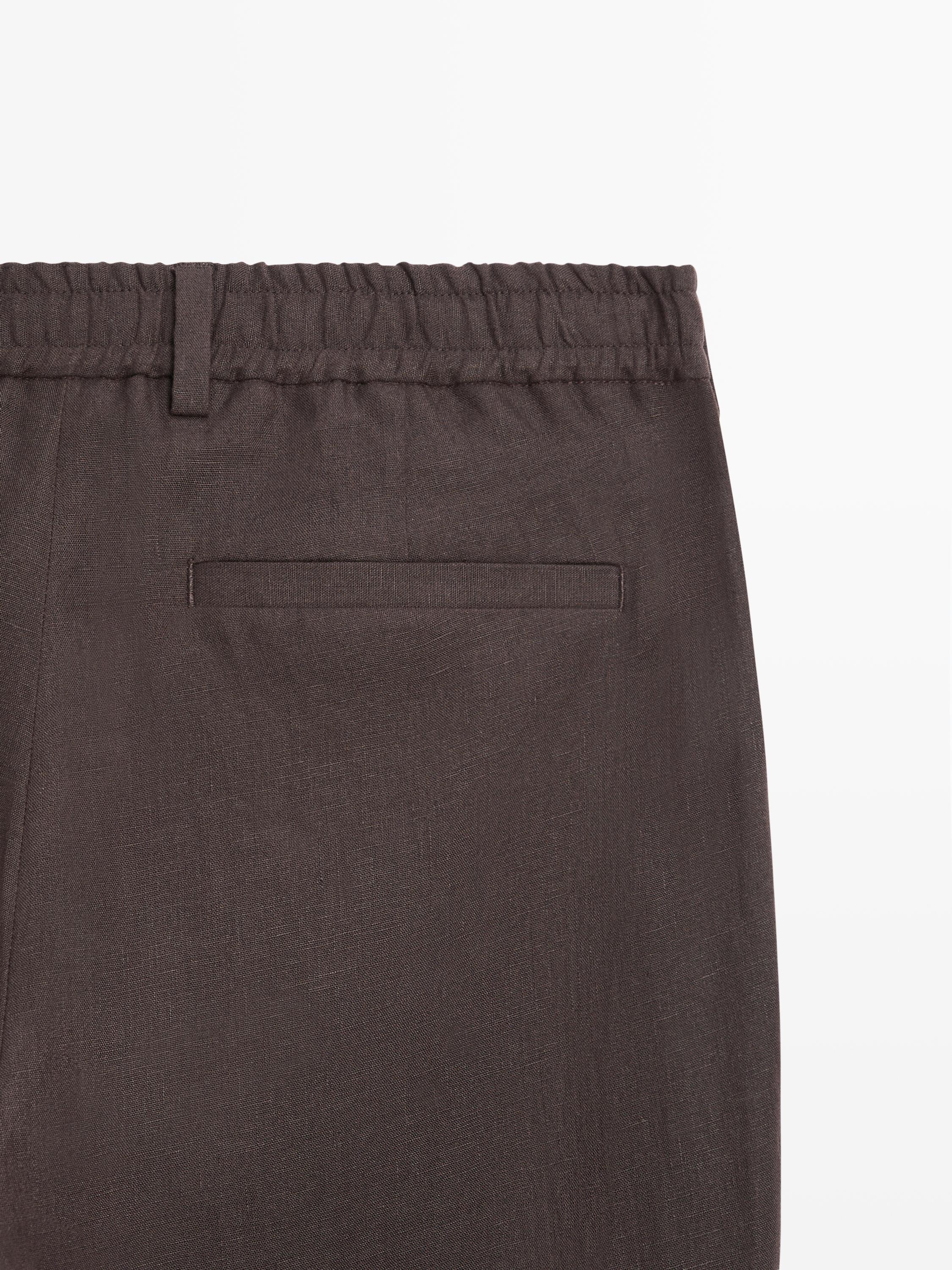 Pantalon total look en lin