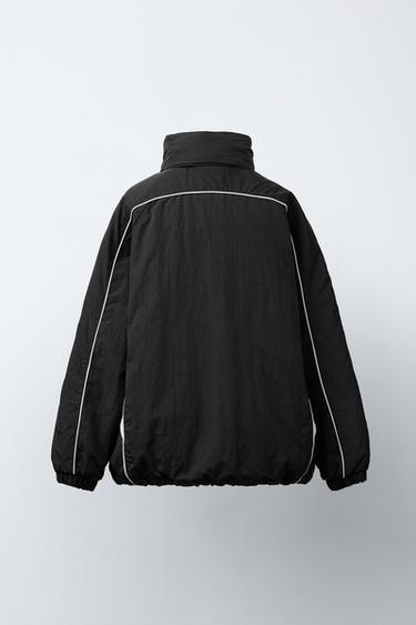 UEFA CHAMPIONS LEAGUE ® WATER-REPELLENT HOODED JACKET - Black by Zara - Image 4