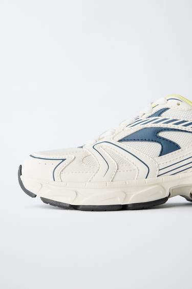 BASKET DE SPORT EN RÉSILLE - Blanc de Zara - Image 3
