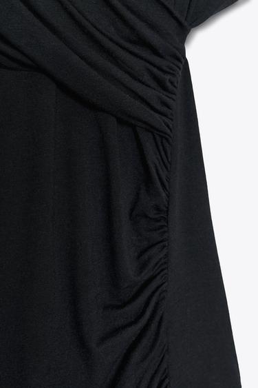 SOFT MODAL CROSSOVER TOP - Dark anthracite by Zara - Image 8