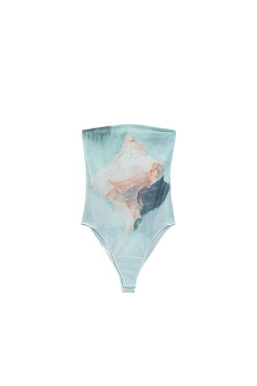 BODY TUL ESTAMPADO PALABRA HONOR