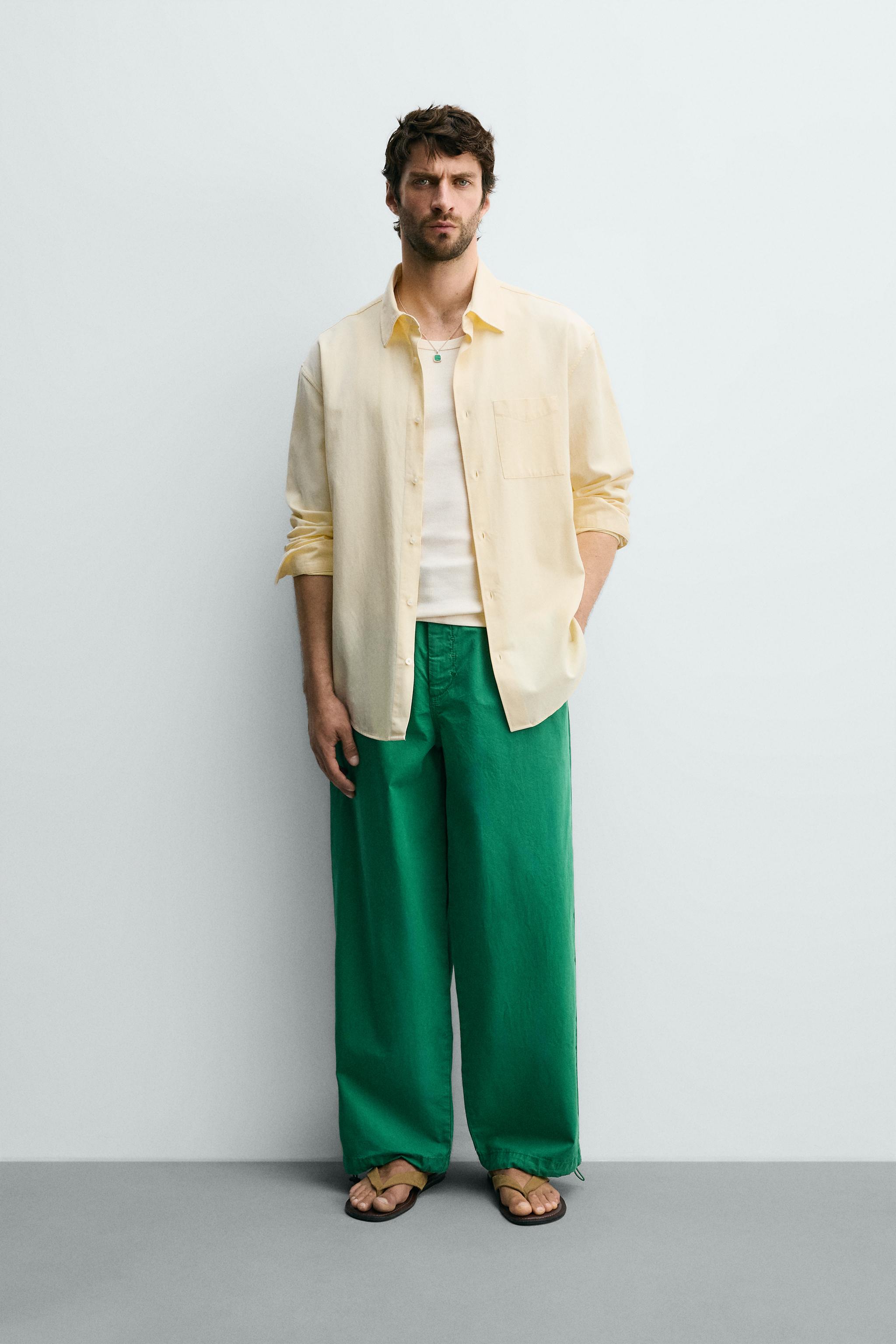 Zara RELAXED FIT PARACHUTE PANTOLON