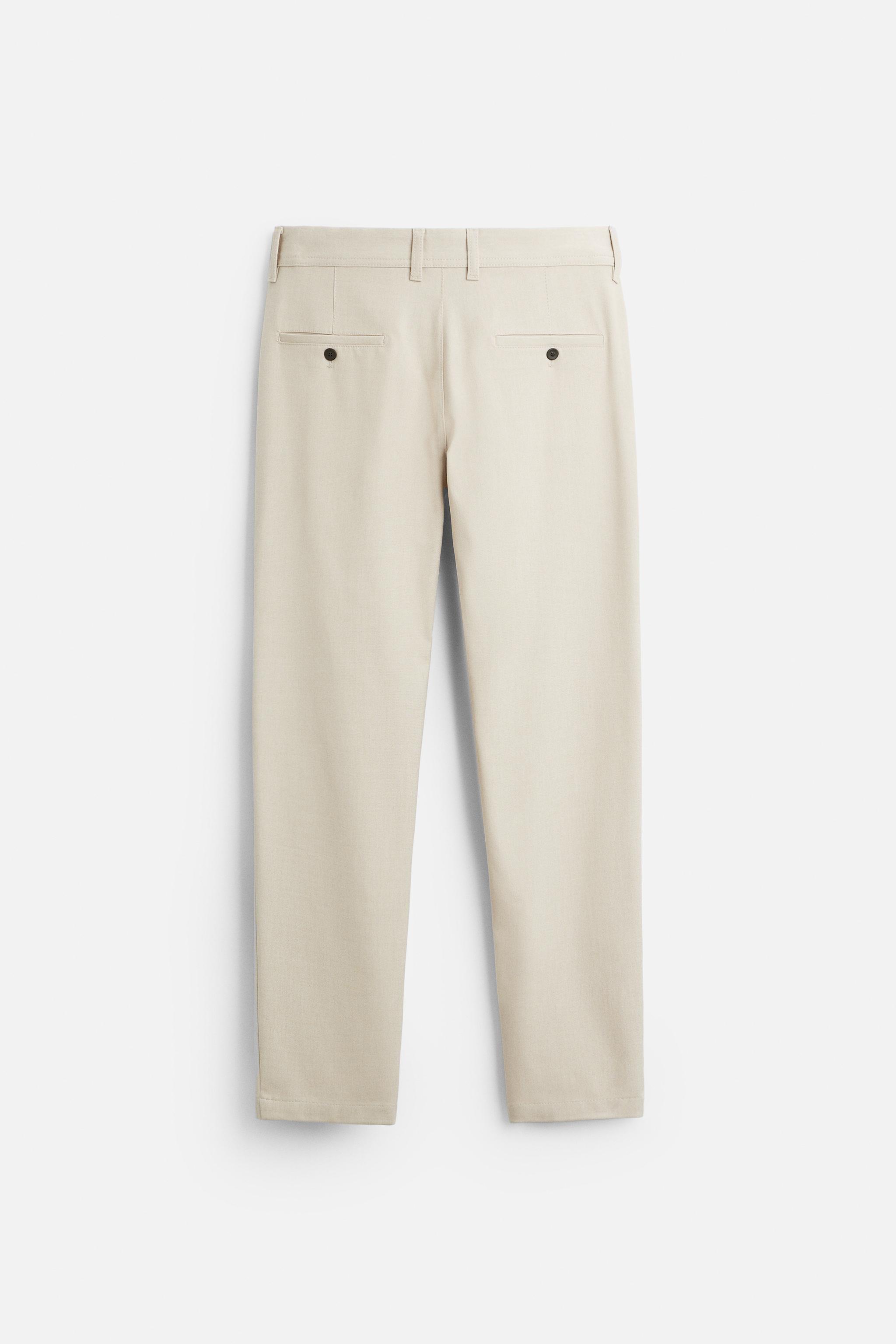 テクスチャー コンフォートパンツ - ベージュマール | ZARA