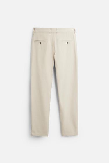 PANTALON À TEXTURE CONFORT - Beige de Zara - Image 5