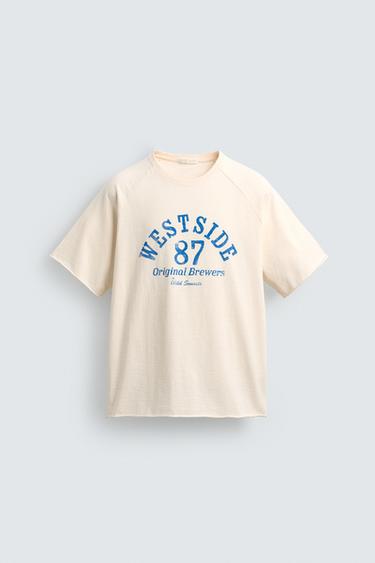WASHED SLOGAN RELAXED FIT T-SHIRT - White by Zara - Image 5