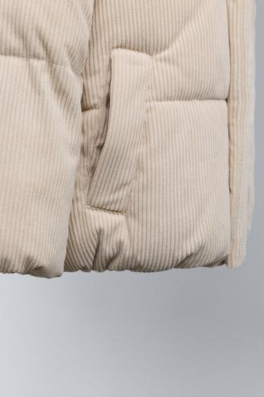 VESTE EN VELOURS CÔTELÉ - Beige de Zara - Image 6