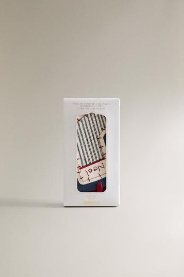 LOT ÉTIQUETTES CADEAUX FORMES DE NOËL (LOT DE 8) - Multicolore de Zara - Image 3