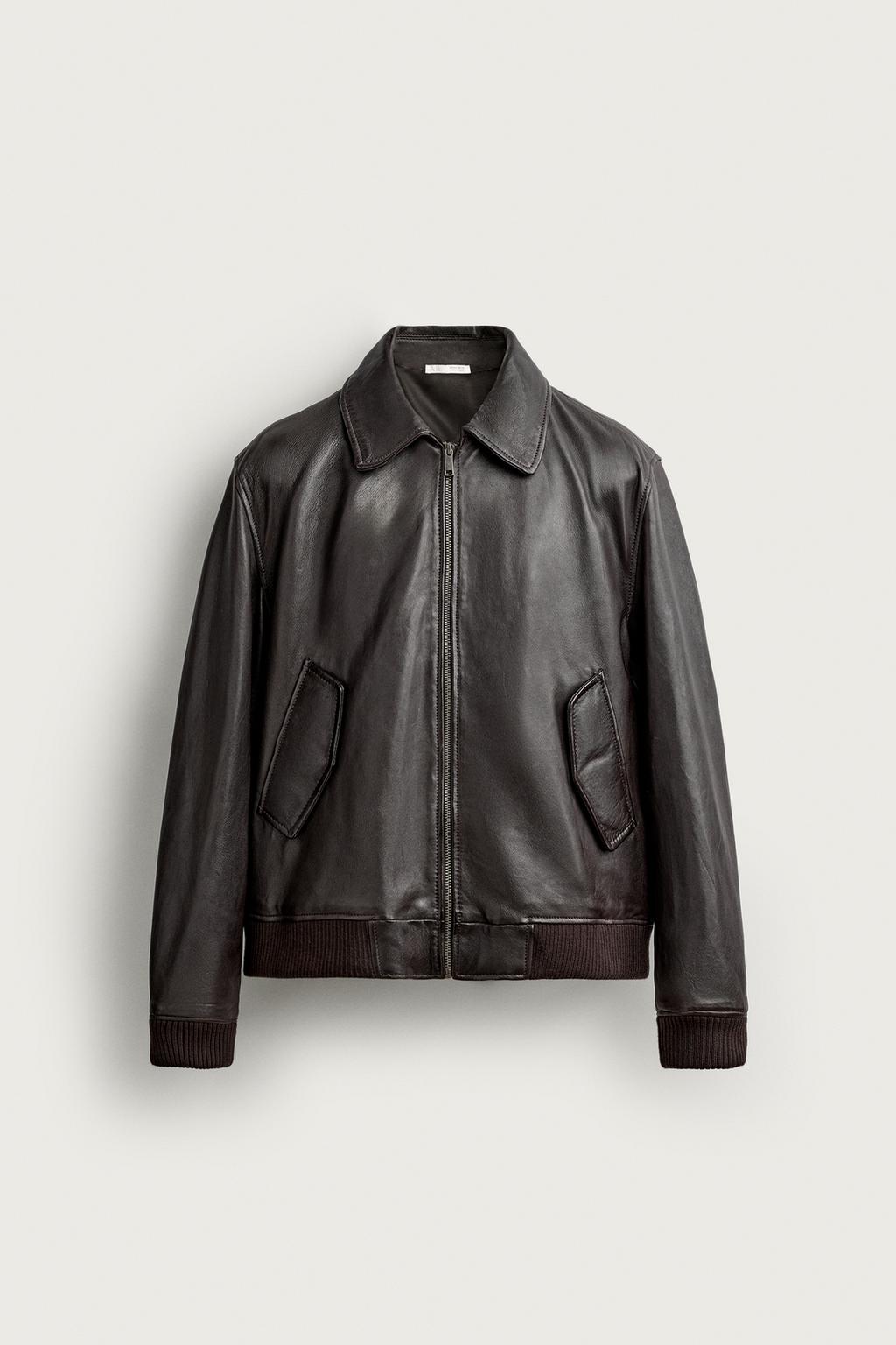 REGULAR FIT LEATHER JACKET