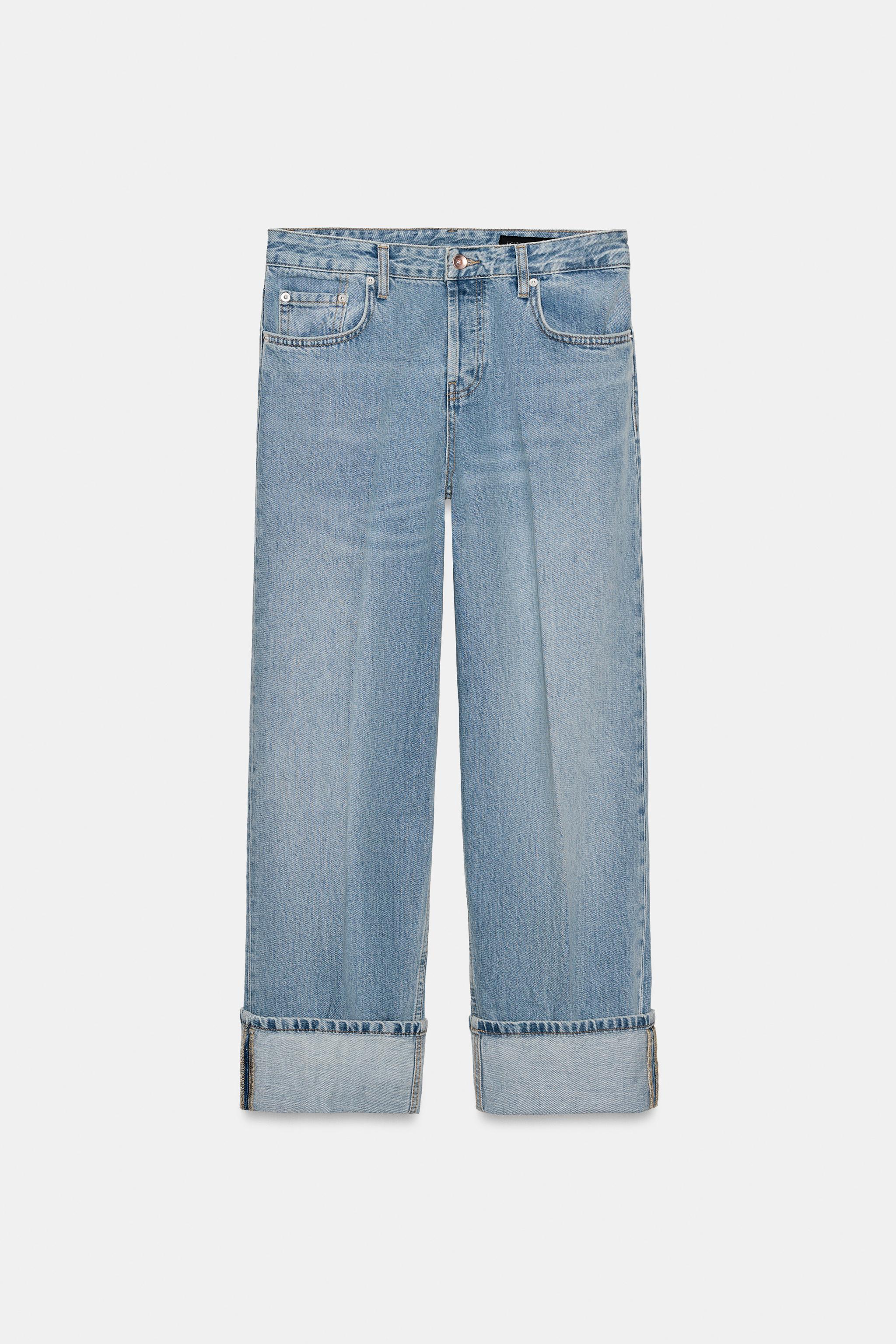 ZW COLLECTION LOW-RISE STRAIGHT LEG JEANS