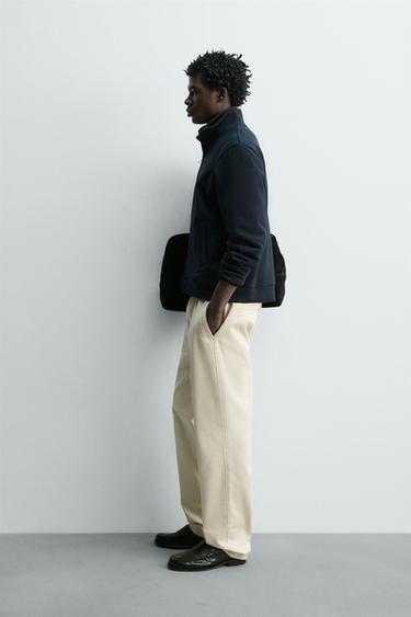 HEAVYWEIGHT ZIP-UP SWEATSHIRT - Dark navy by Zara - Image 3