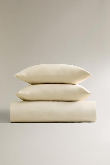 (200 GSM) PERCALE BED LINEN - Beige by Zara - Image 0
