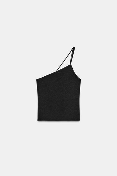 ASYMMETRIC STRAPPY BACK TOP - Black by Zara - Image 0