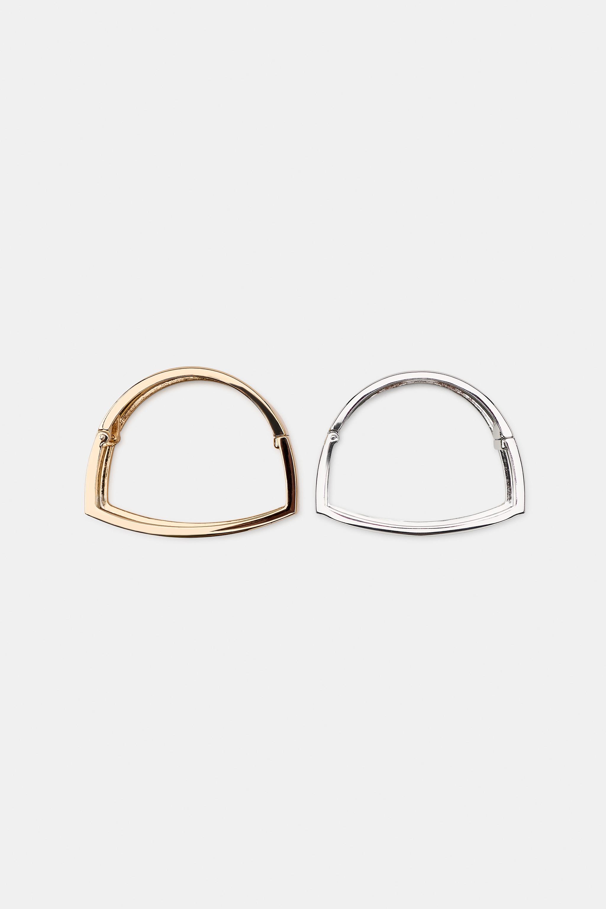 LOT DE 2 BRACELETS MÉTALLIQUES
