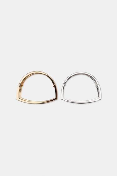 PACK OF 2 METALLIC BRACELETS - Gold / Silver by Zara - Image 5
