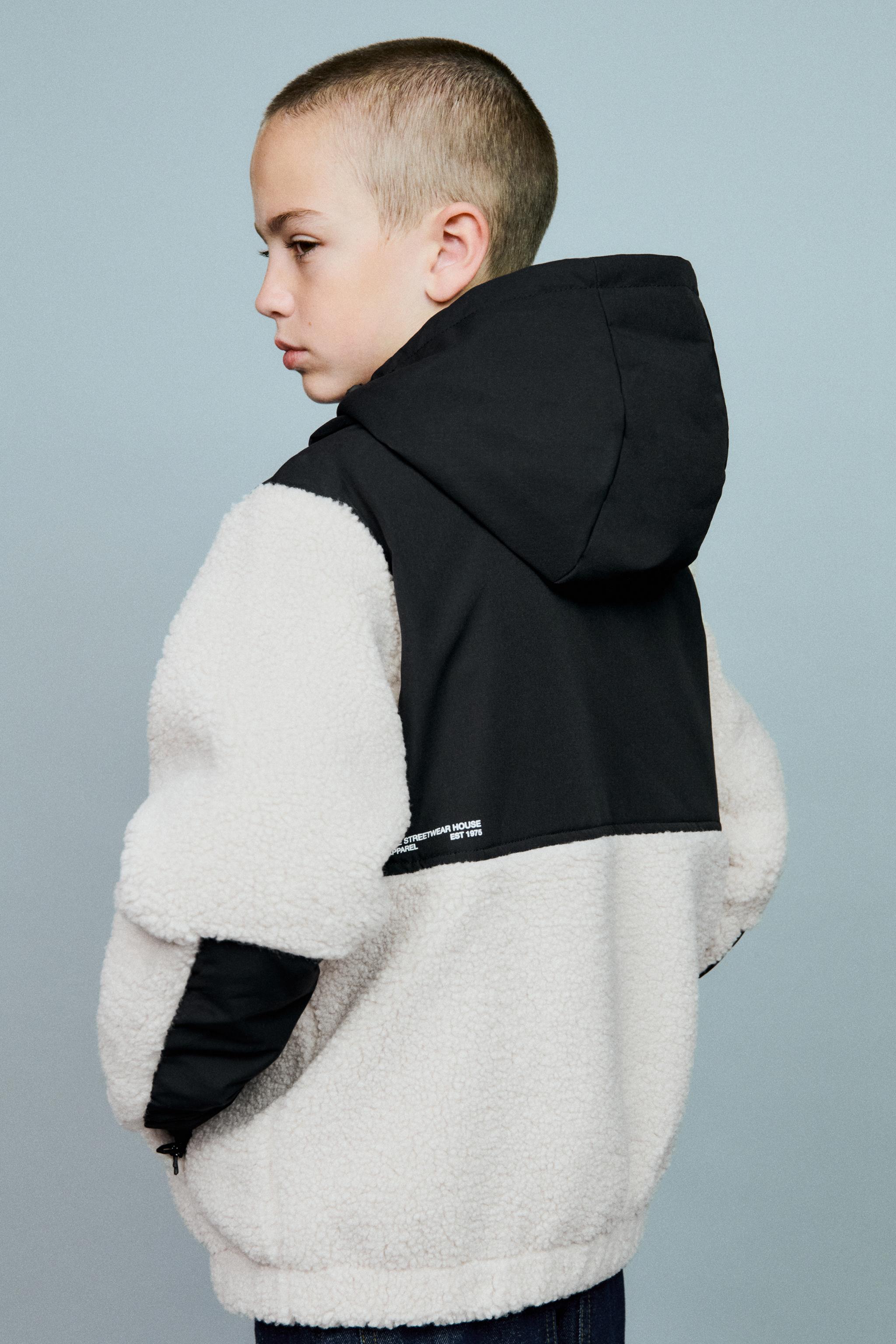 FLEECE AND NYLON JACKET