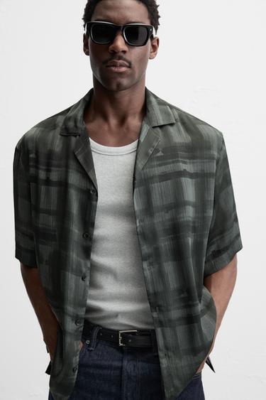 ABSTRACT PRINT SHIRT - Grey by Zara - Image 4