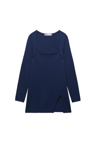 KNIT TOP WITH OPENING