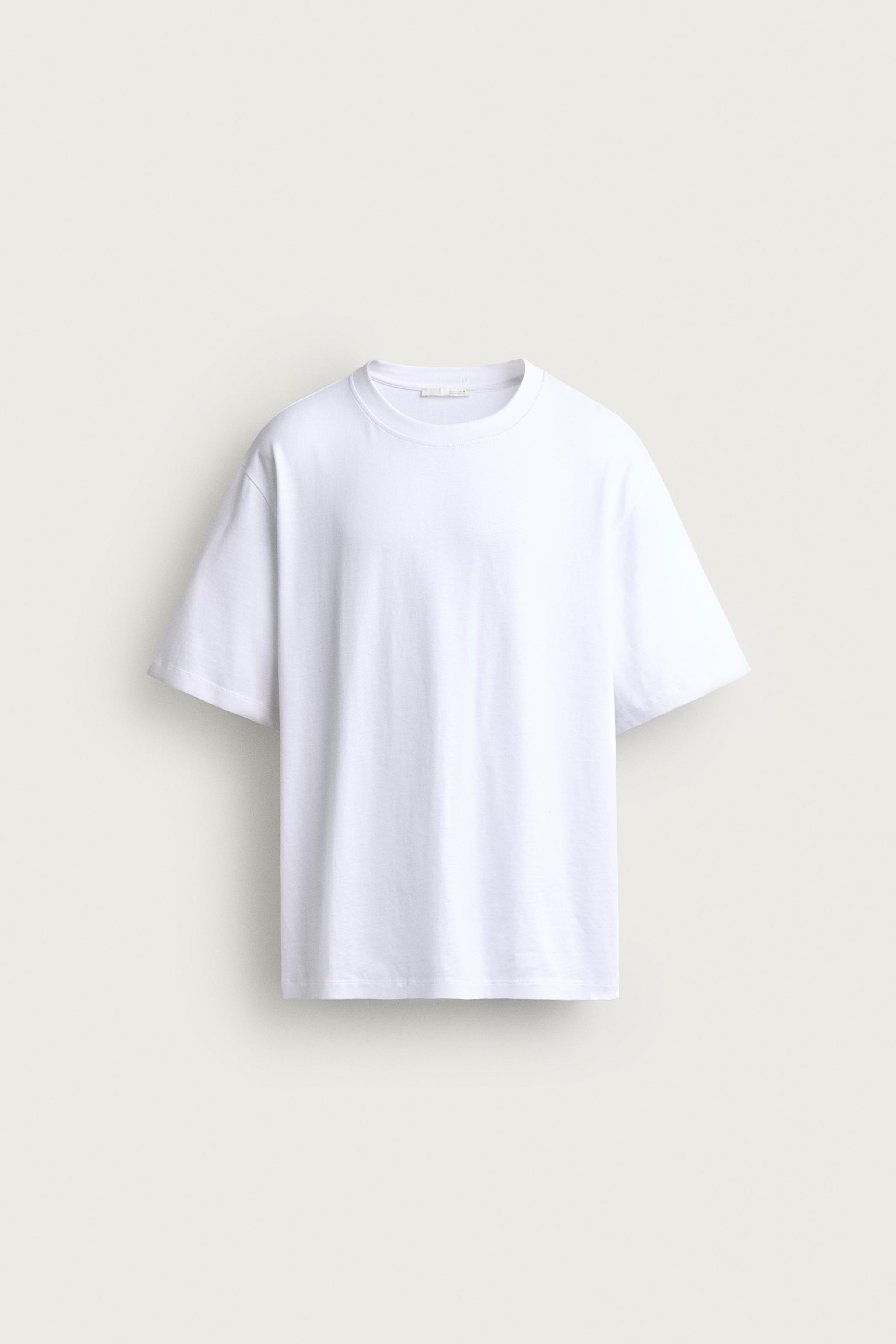 RELAXED FIT EMBROIDERED T-SHIRT — White