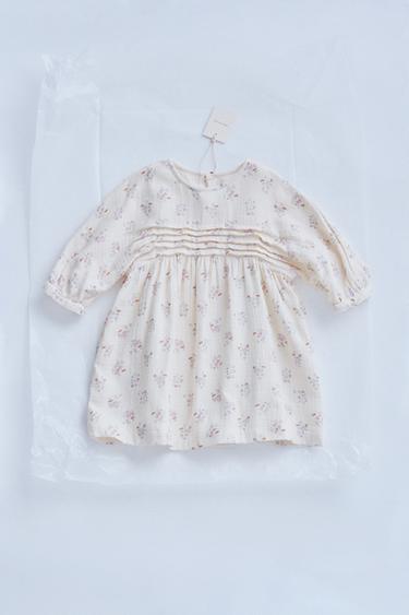 TIMELESZ - FLORAL DRESS - Ecru by Zara - Image 0