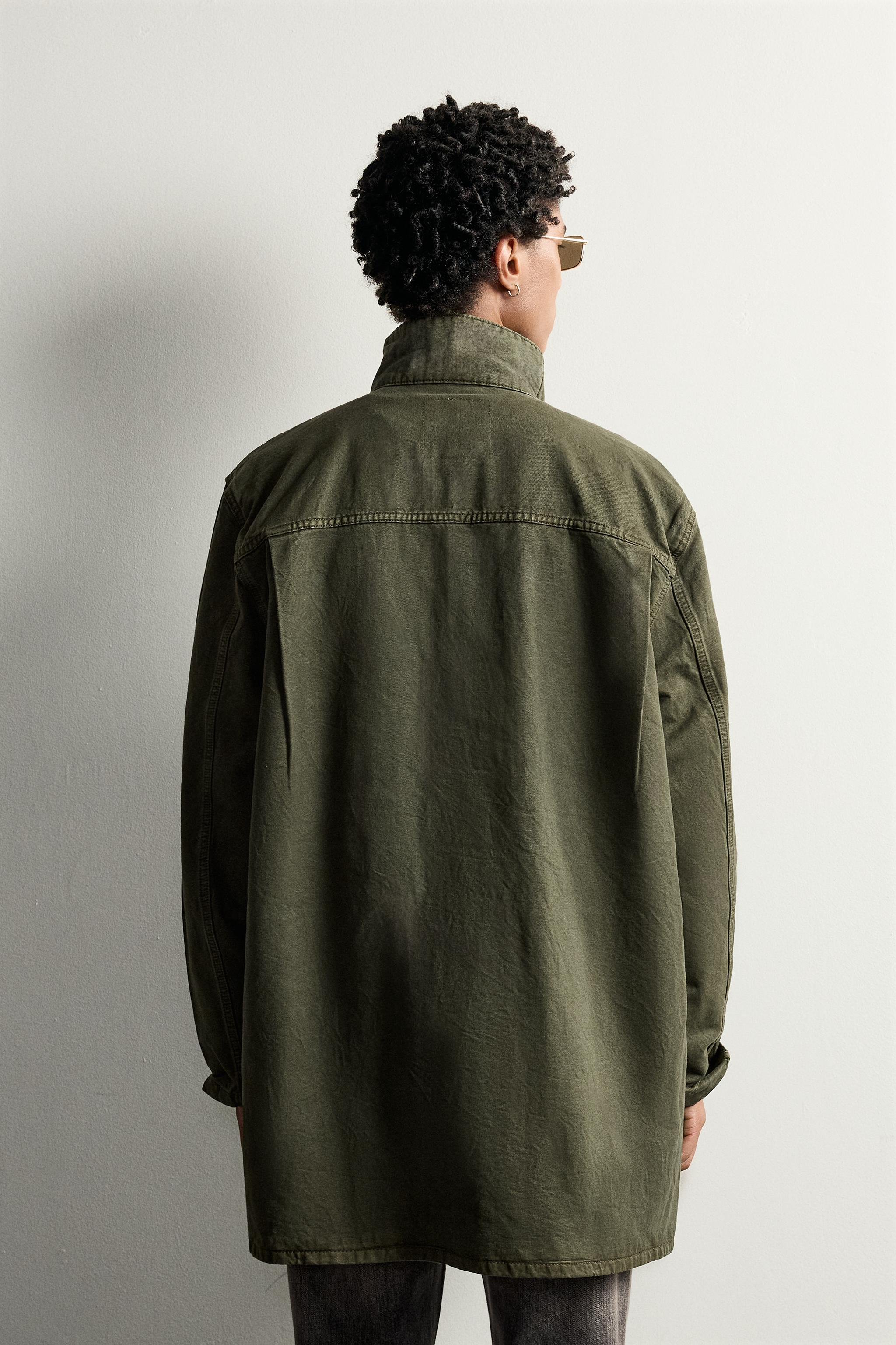 WASHED LYOCELL-COTTON PARKA