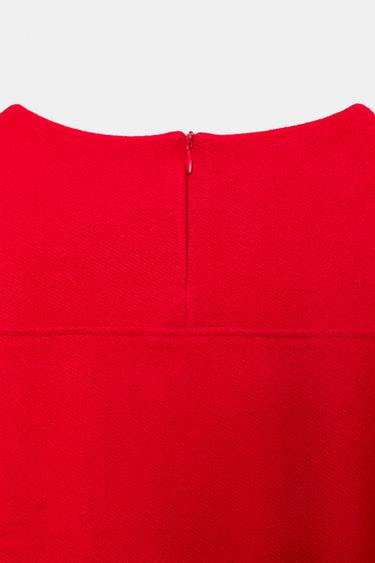 GILET DOUX AVEC CORDONS - Rouge de Zara - Image 8