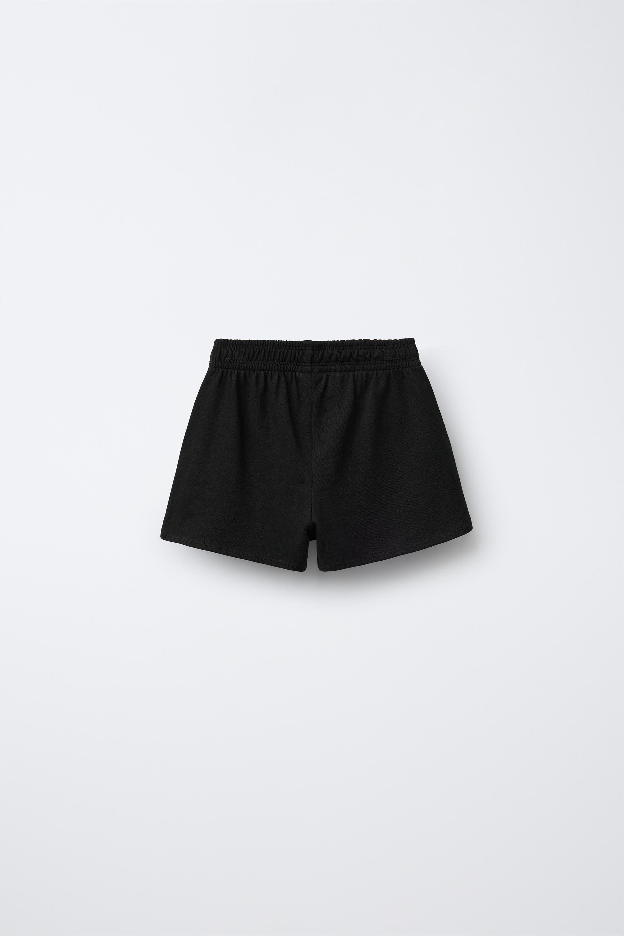 無地バミューダパンツ - ブラック | ZARA Japan / 日本