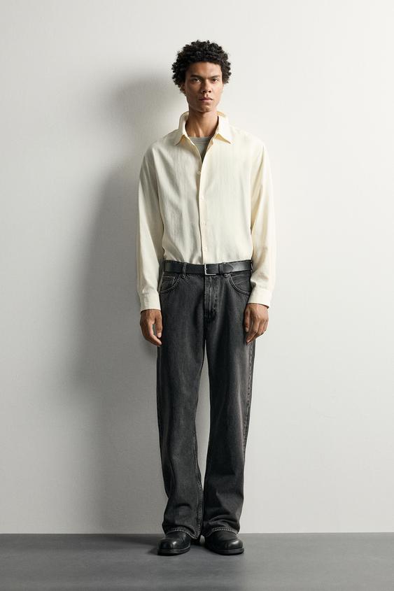LOOSE FIT JEANS - Faded black by Zara - Image 0