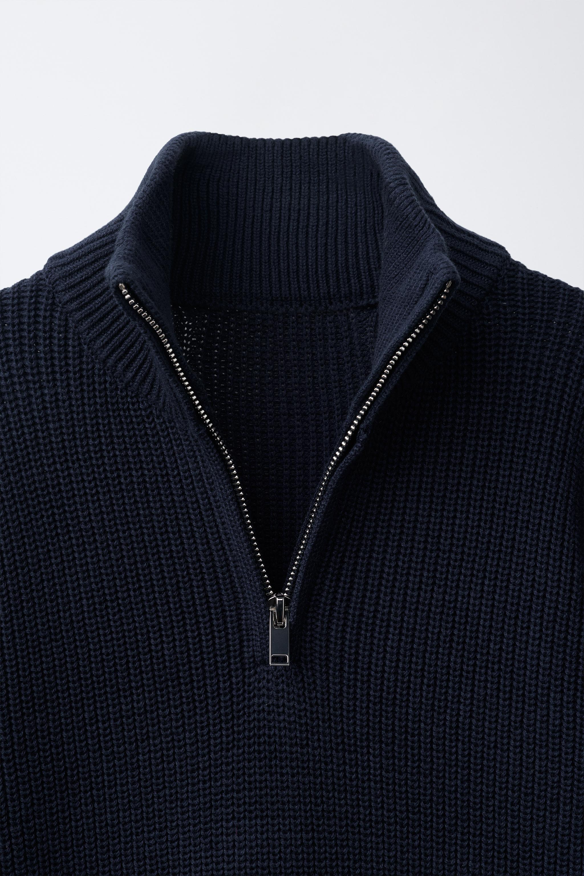 KNIT ZIP-UP JUMPER