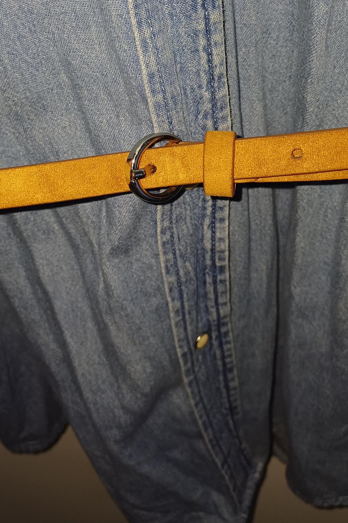 DENIM SHIRT WITH BELT - Image 2