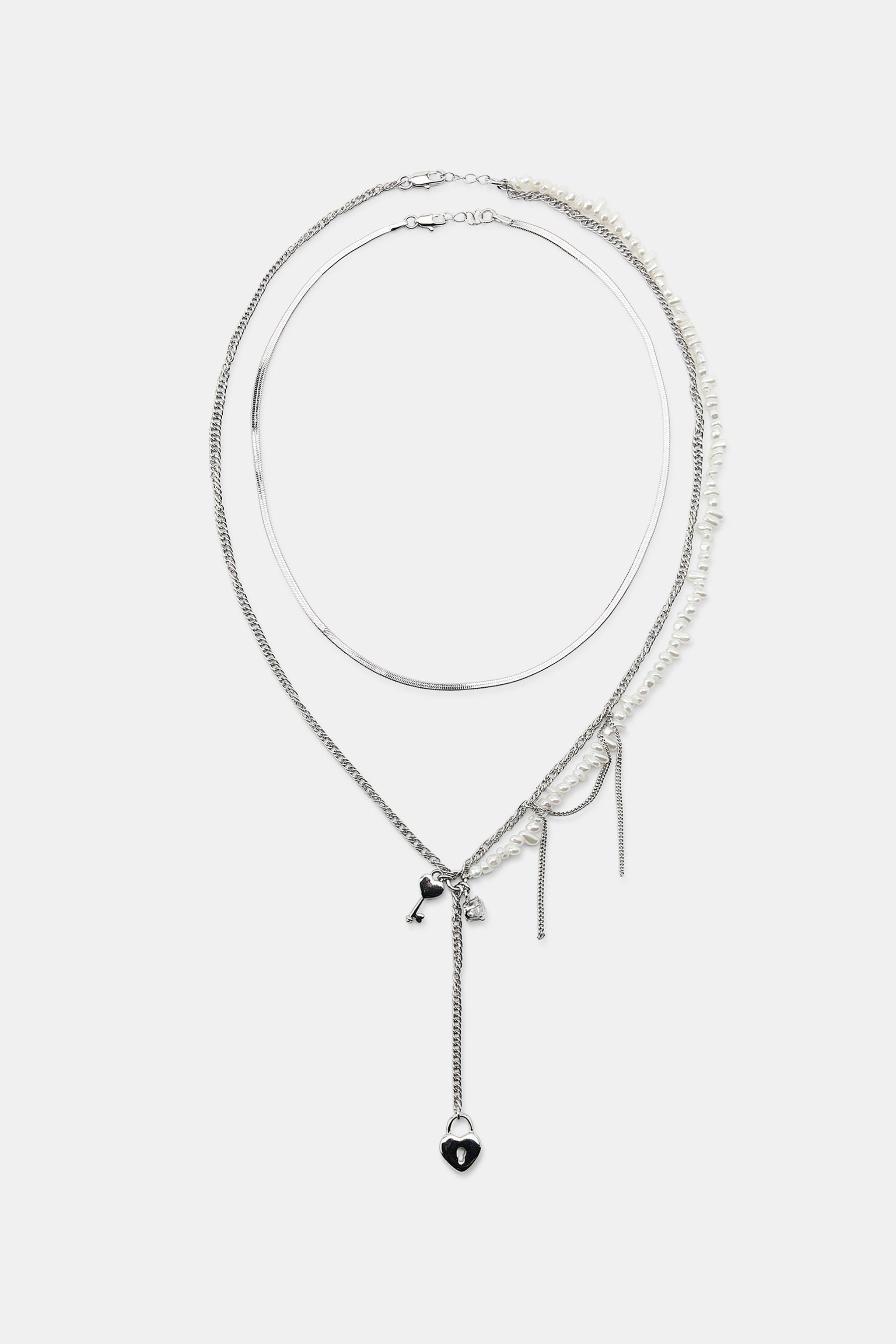 ZARA デコレーションアクセサリー ZARA - 新品ZARAザラビジューラインストーンフラワーネックレス