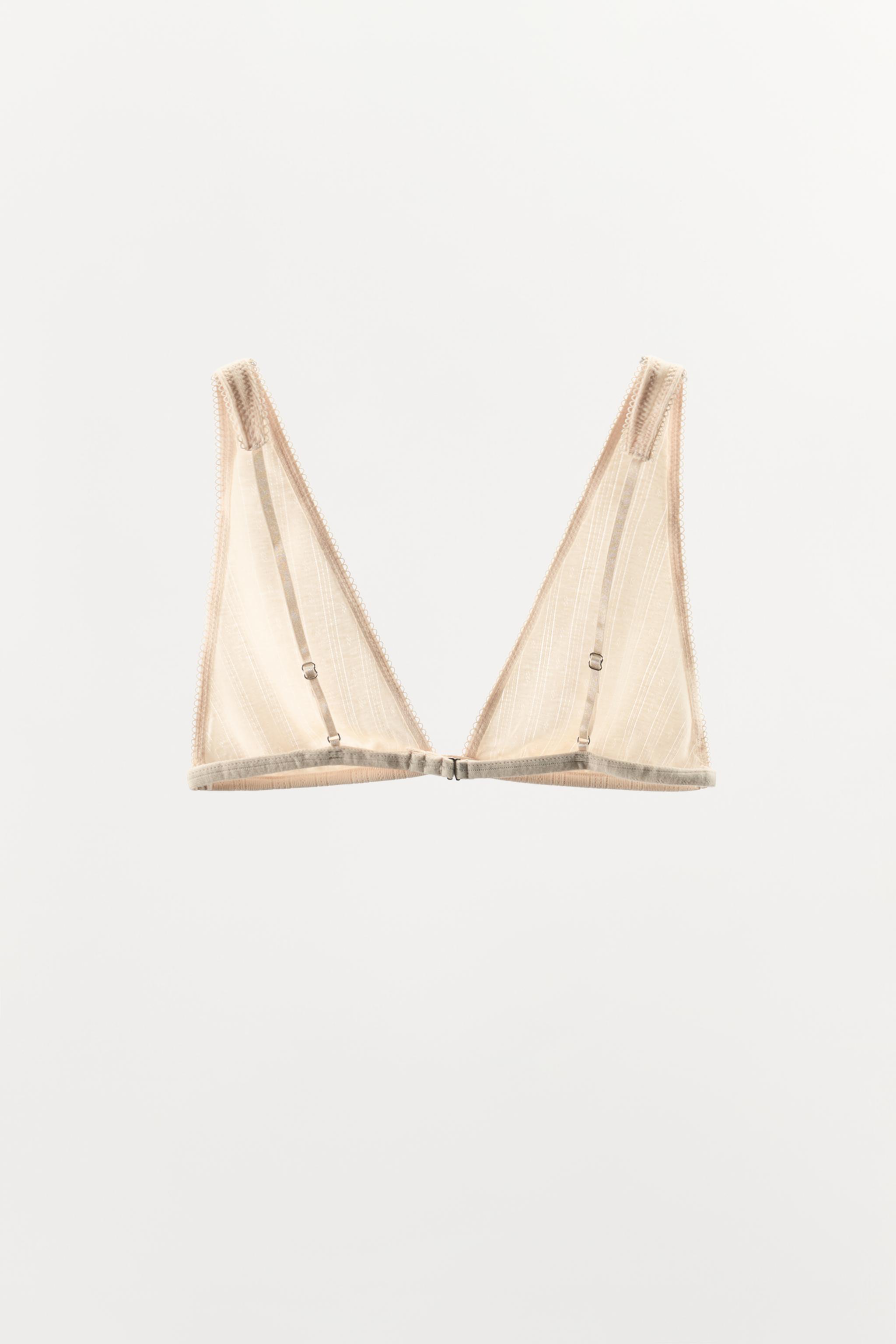 Бра, треугольные чашки, ажурная вязка — Zara — фото 7