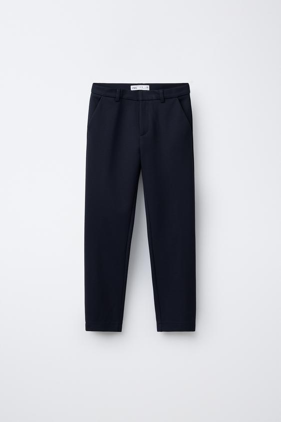 PANTALÓN TRAJE COMFORT - Marino de Zara - Imagen 0