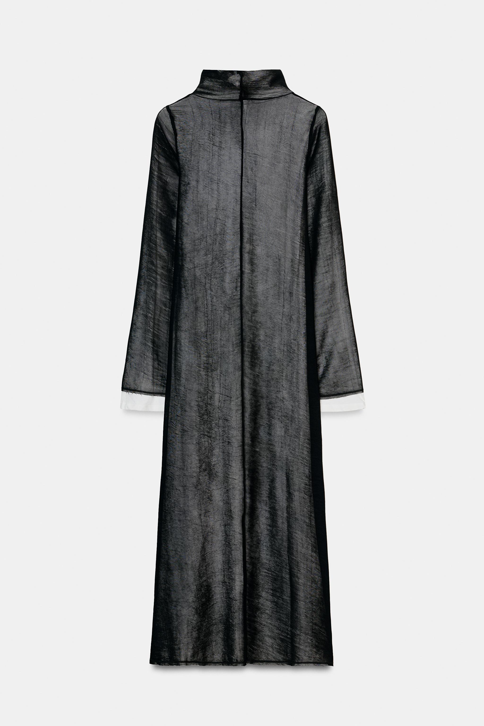 LONG COMBINATION DRESS - Black / White | ZARA United States LONG COMBINATION DRESS - Black / White | ZARA United States