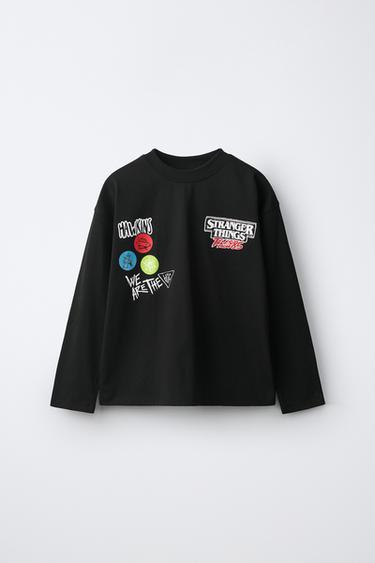 T-SHIRT IMPRIMÉ STRANGER THINGS © NETFLIX - Gris anthracite de Zara