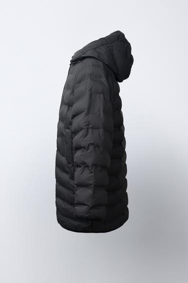 WATER-REPELLENT LONG PUFFER COAT - Black by Zara