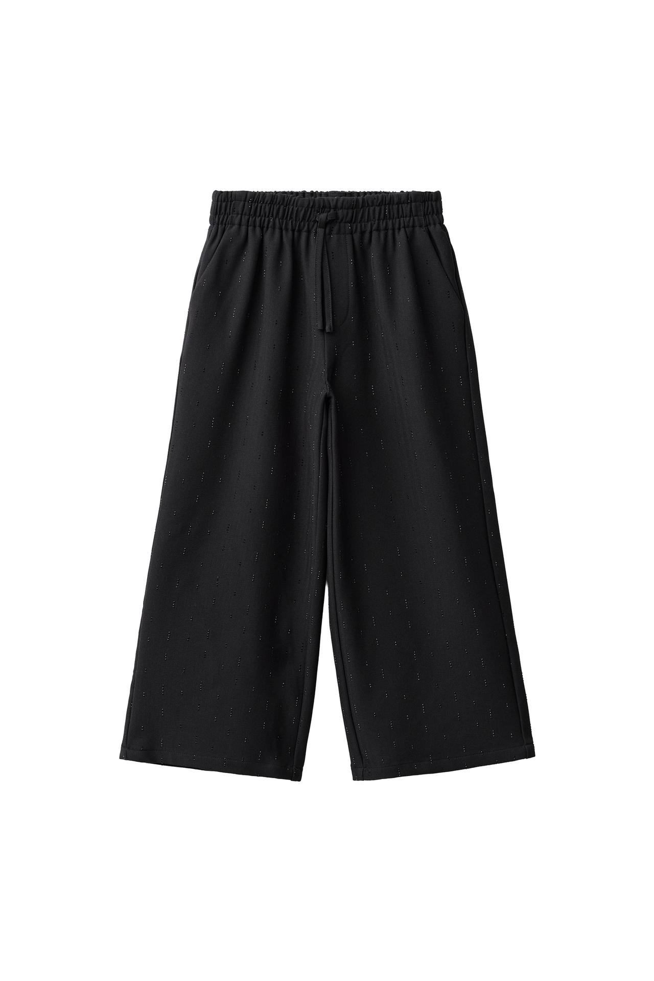 БРЮКИ WIDE LEG СО СТРАЗАМИ