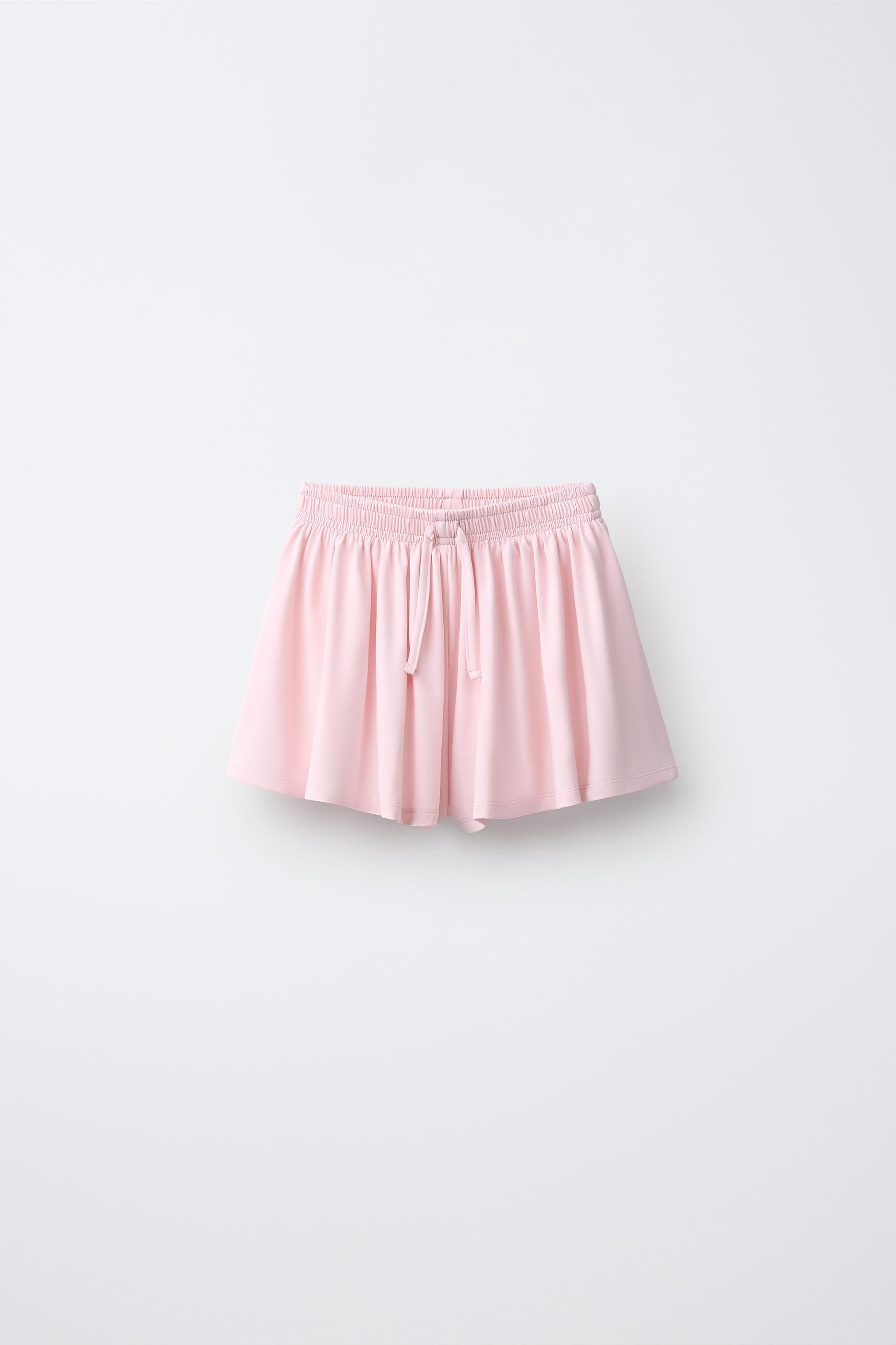 FLOWY SPORTY MODAL SHORTS — Pink