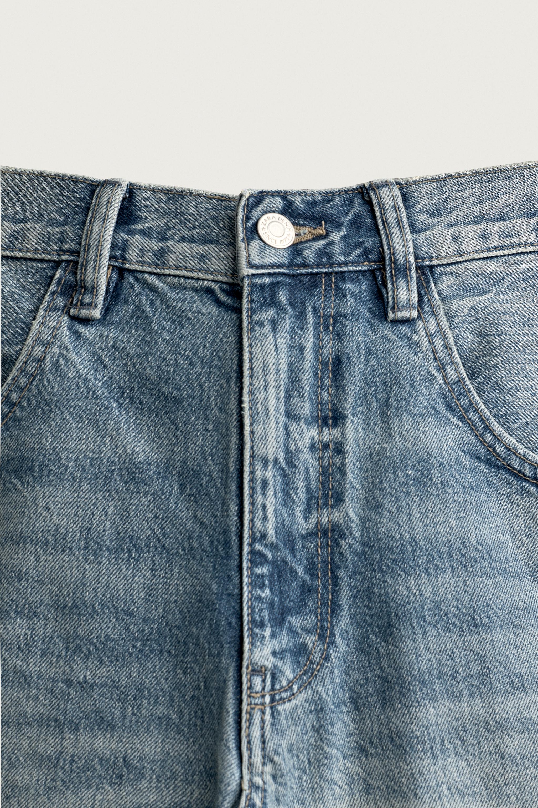Мужские шорты Zara RELAXED FIT DENIM SHORTS — фото 9