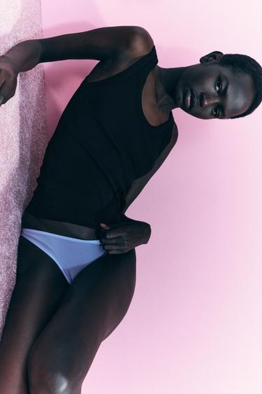 ТРУСЫ ИЗ ОРГАНЗЫ — ГОЛУБОЙ от Zara — изображение 0