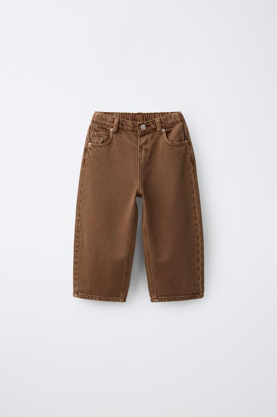 Zara TASKUTEGA KITSENEVAD TEKSAD - Brown - Pilt 0