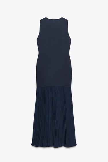 MATCHING KNIT DRESS - Blue by Zara - Image 6