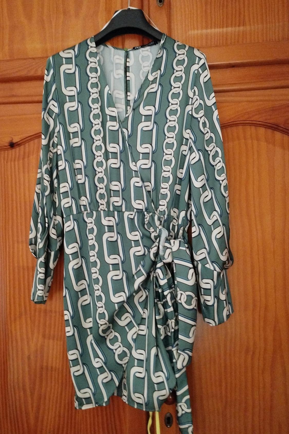 CHAIN PRINT DRESS