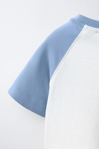 RAGLAN SLEEVE T-SHIRT - Blue by Zara - Image 3