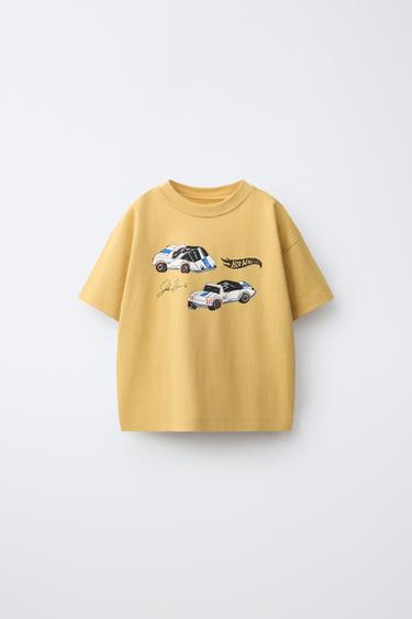 Zara HOT WHEELS™ MATTEL PRINT T-SHIRT - Mustard