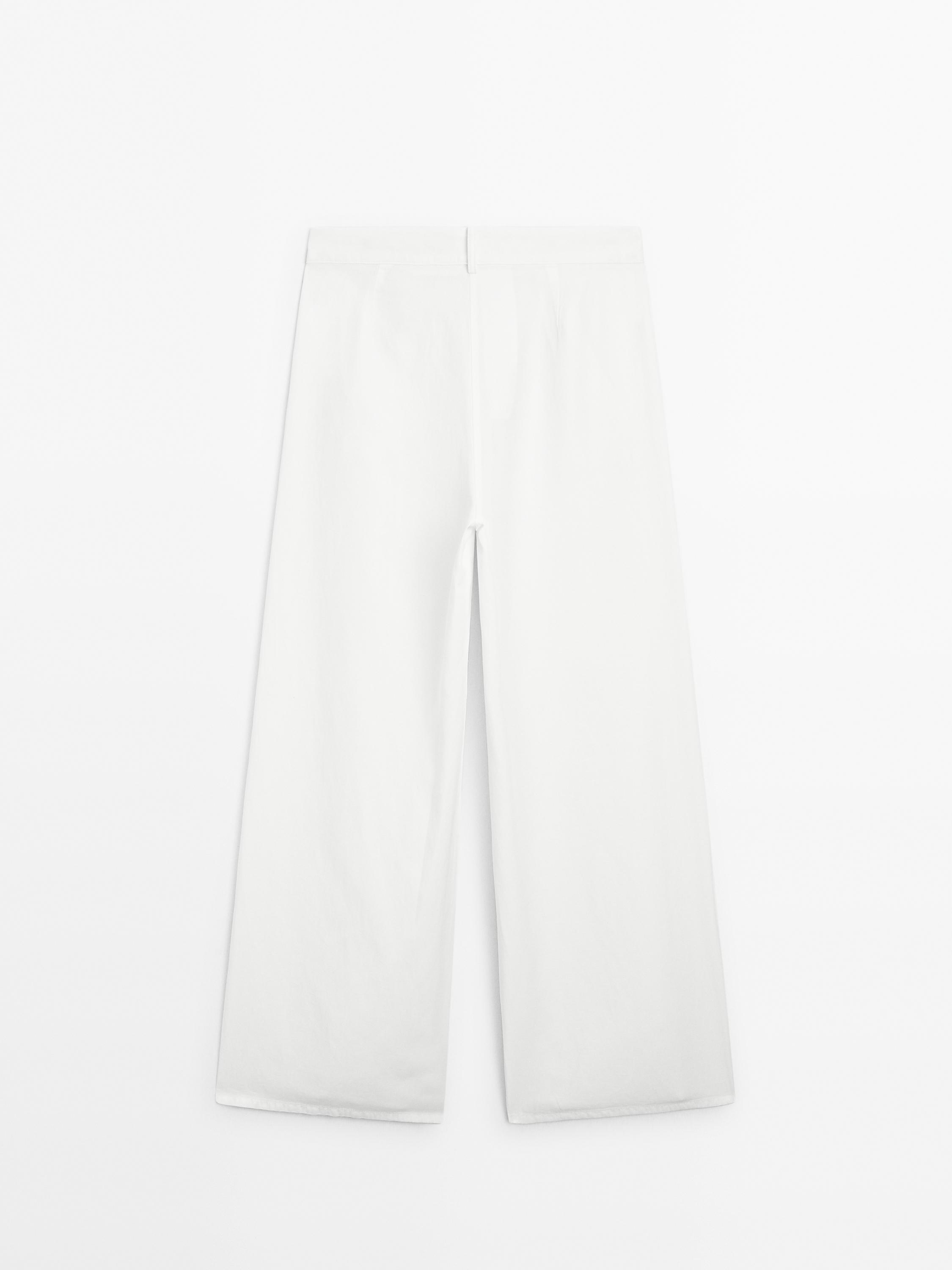 Pantalon barrel fluide couture
