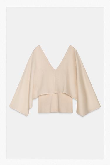 توب ممزوج محاك - خَام الخاص بـ Zara