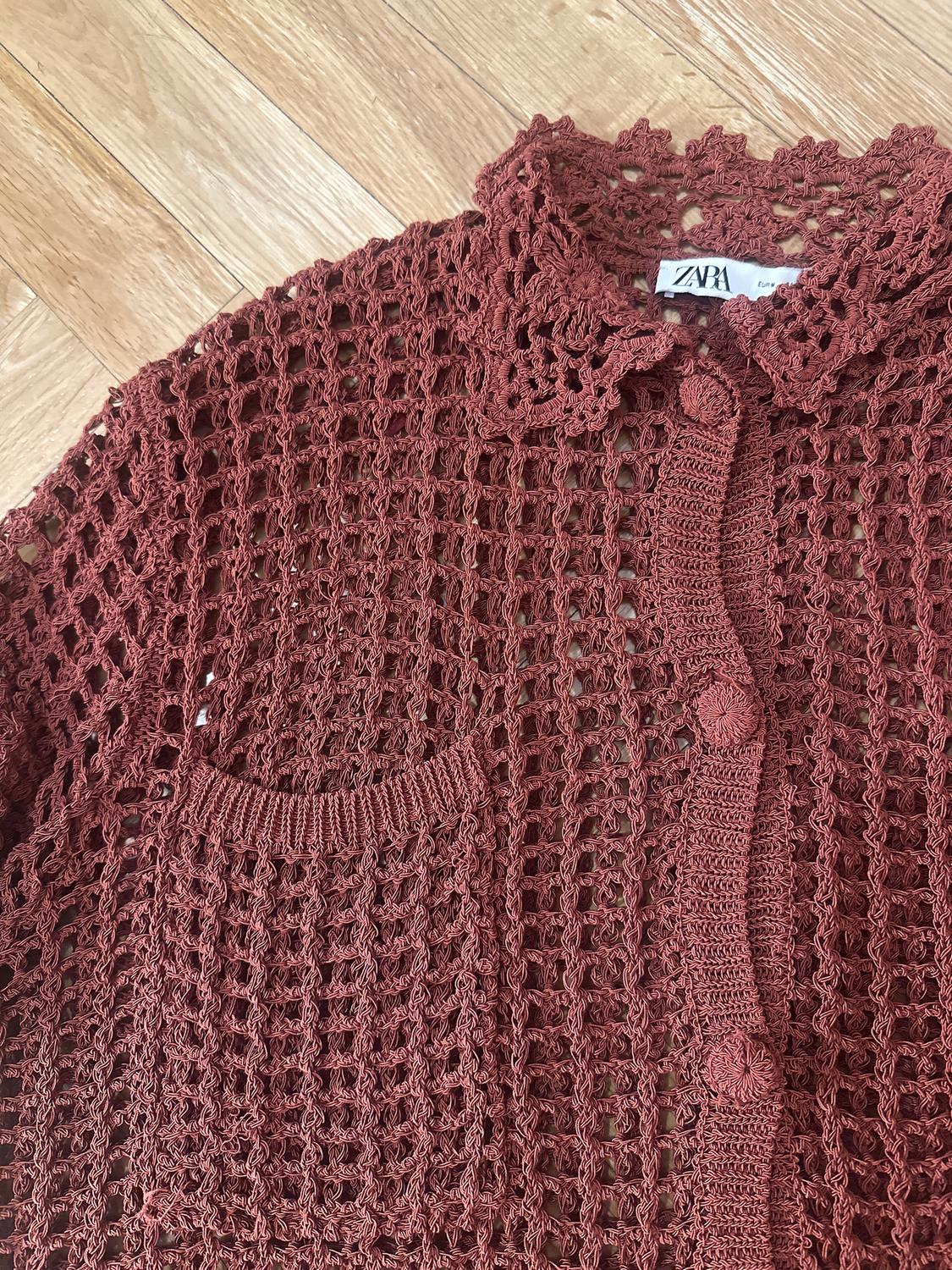 CROCHET POLO SWEATER - LIMITED EDITION - Image 3