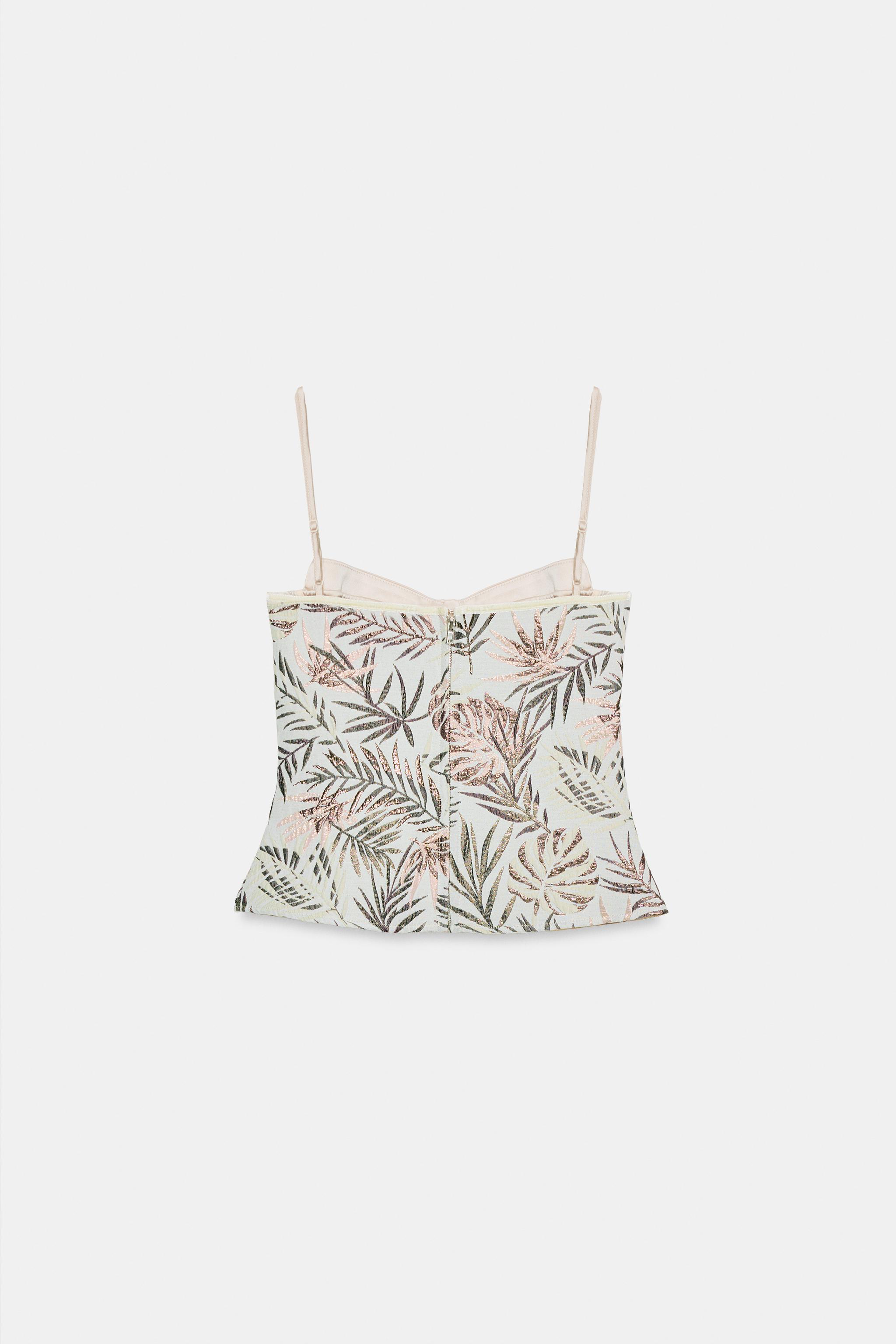 JACQUARD CORSET TOP